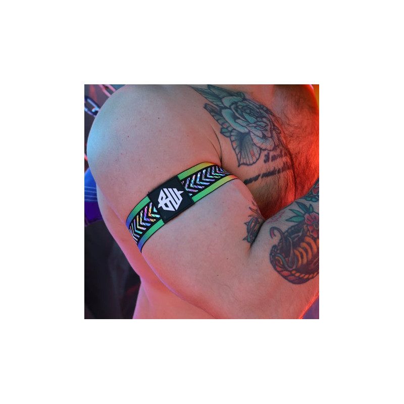 Breedwell Brassards Pure Pride Noir-Rainbow